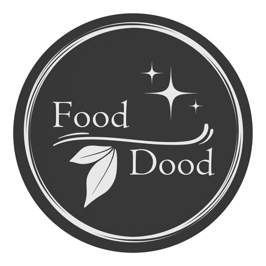 Food Dood Round Magnet, Black