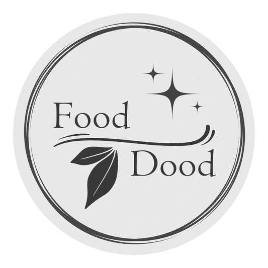 Food Dood Round Magnet, White