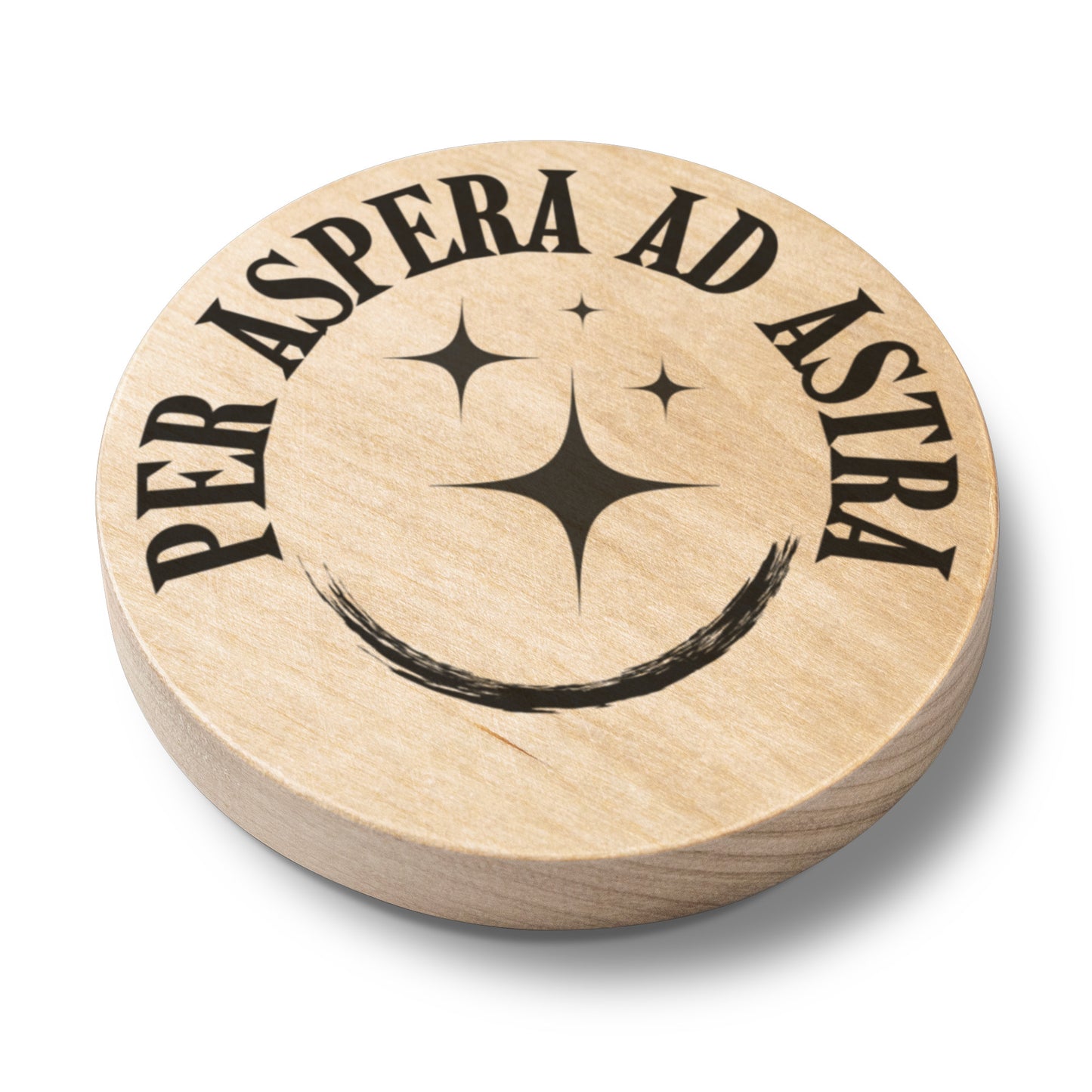 "Per Aspera Ad Astra" Magnetic Wooden Bottle Opener