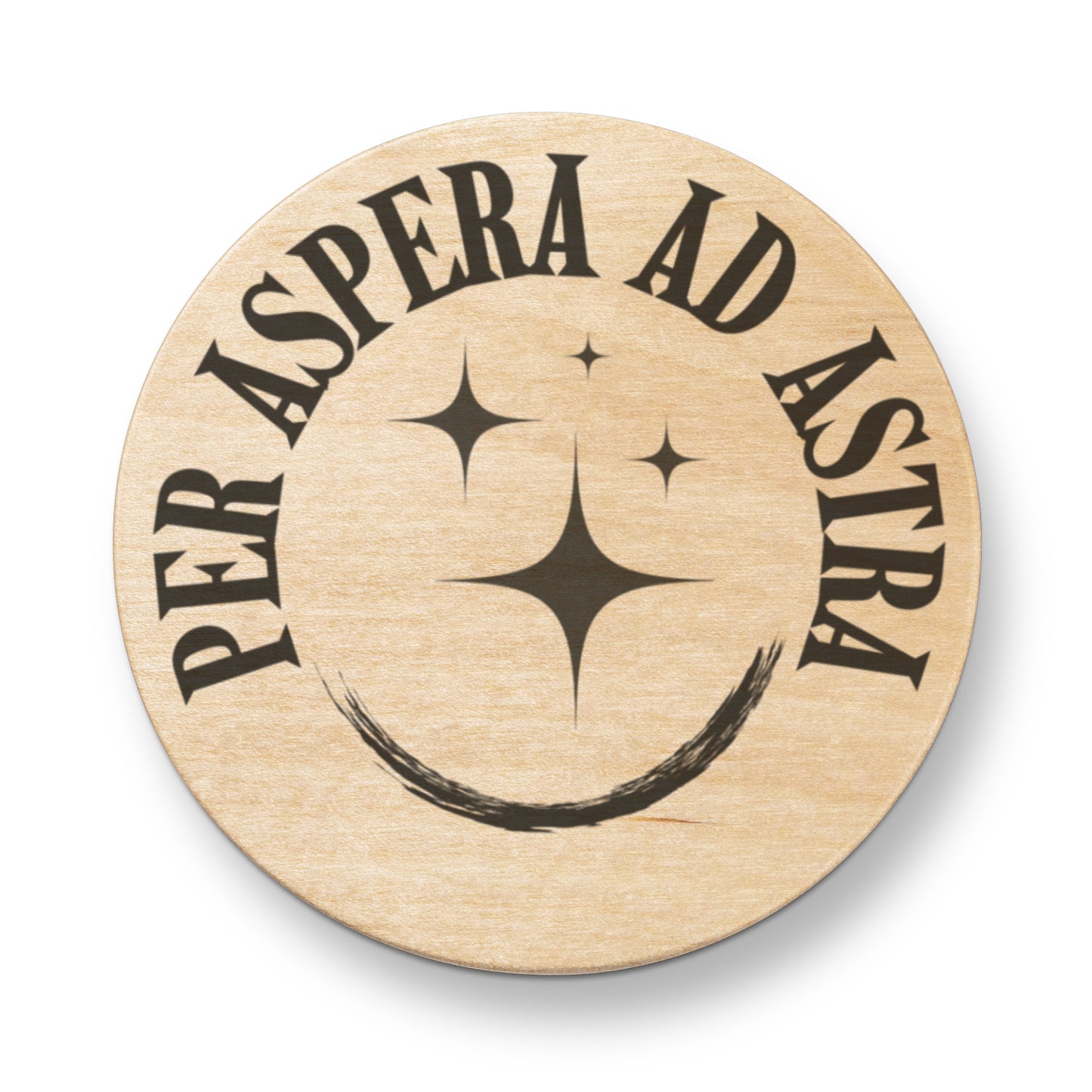 "Per Aspera Ad Astra" Magnetic Wooden Bottle Opener