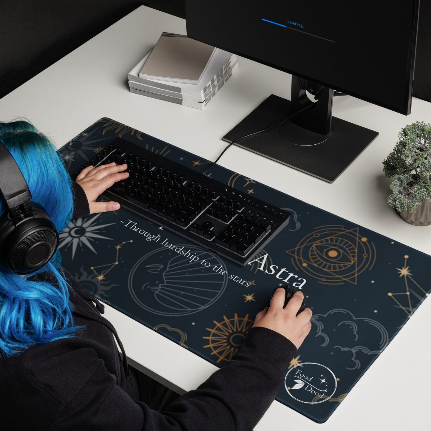 Per Aspera Ad Astra Gaming Mouse Pad, XL